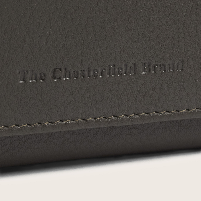 Portofel de dama, din piele naturala cu protectie RFID, The Chesterfield Brand, Zelan - Gri argila [10]