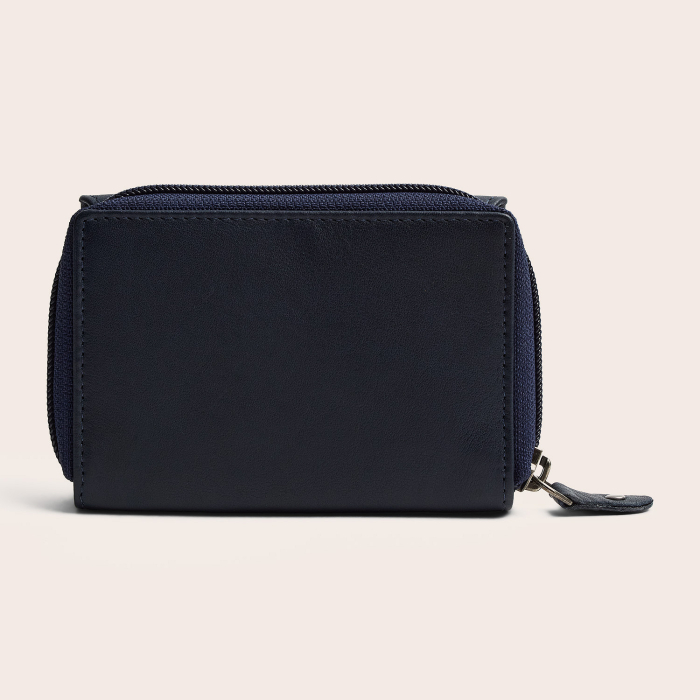 Portofel de dama, din piele naturala cu protectie RFID, The Chesterfield Brand, Zelan - Bleumarin [11]