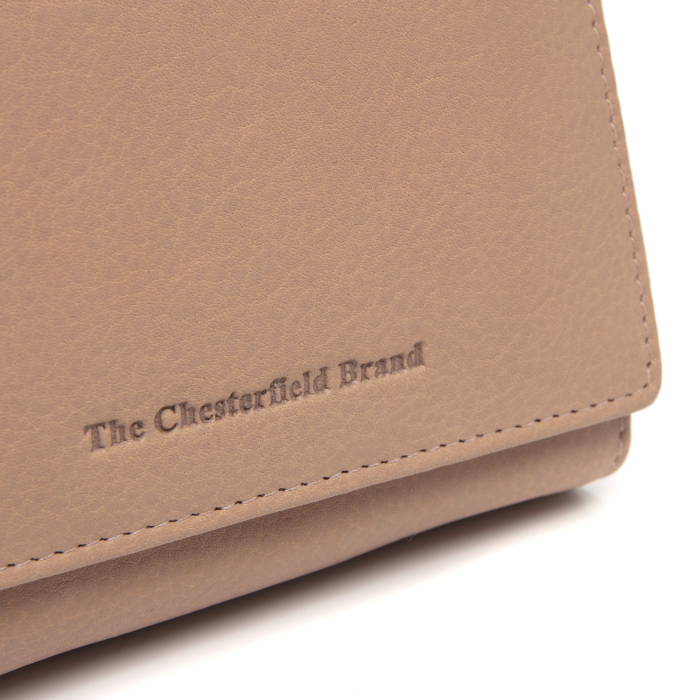 Portofel de dama, din piele naturala cu protectie RFID, The Chesterfield Brand, Zelan - Bej [8]