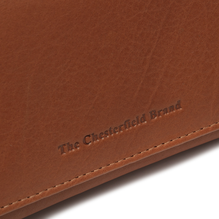 Portofel de dama, din piele naturala cu protectie RFID, The Chesterfield Brand, Zelan - Maro coniac [5]