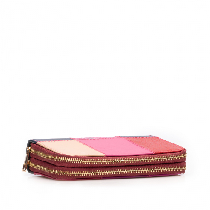 Portofel de dama, din piele naturala, Multicolor [3]