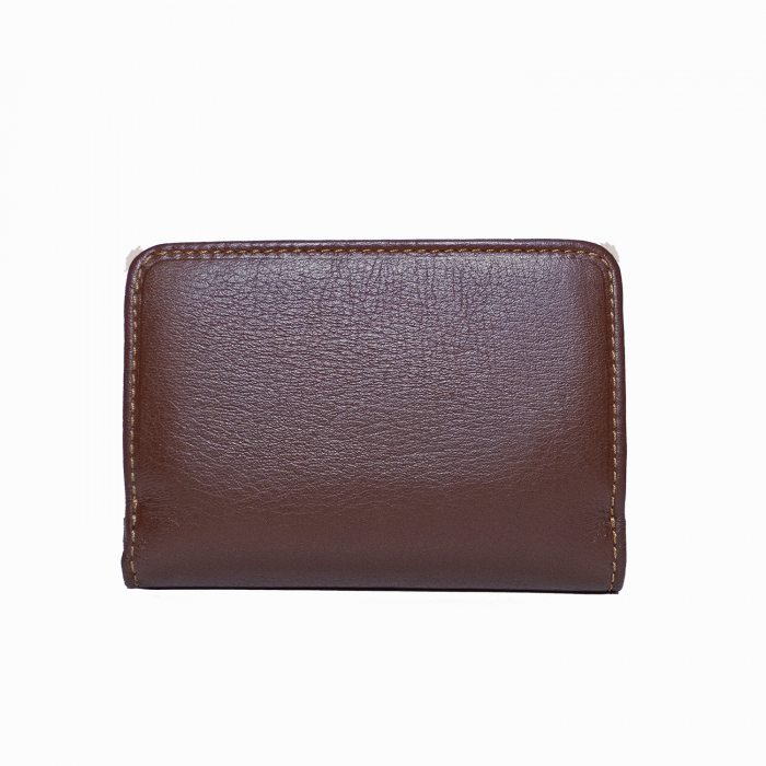 Portofel de dama, Gianni Conti, din piele naturala,seria 359, cu protectie RFID, Maro inchis [3]