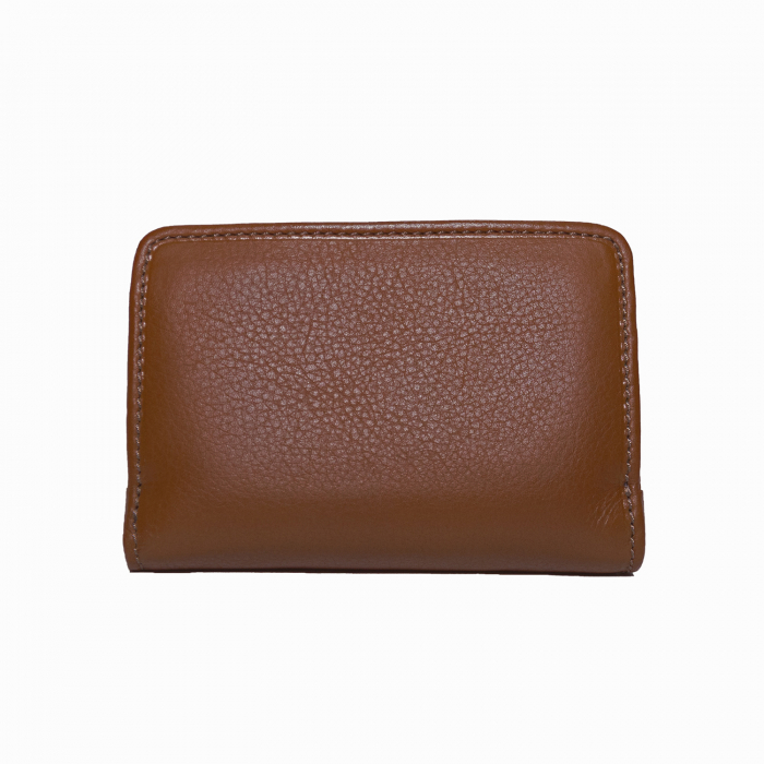 Portofel de dama, Gianni Conti, din piele naturala, seria 359, cu protectie RFID, Maro coniac [3]