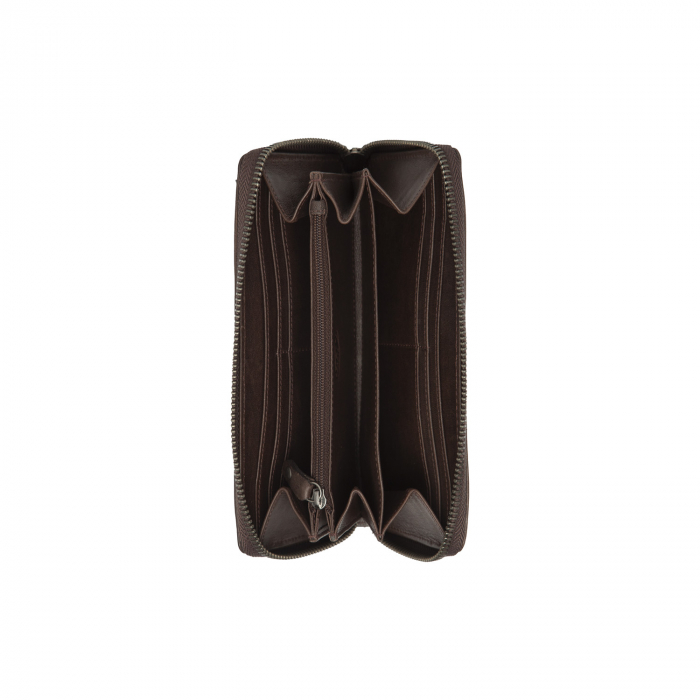 Portofel din piele naturala The Chesterfield Brand, cu protectie anti scanare RFID, Livorno, Maro inchis [3]