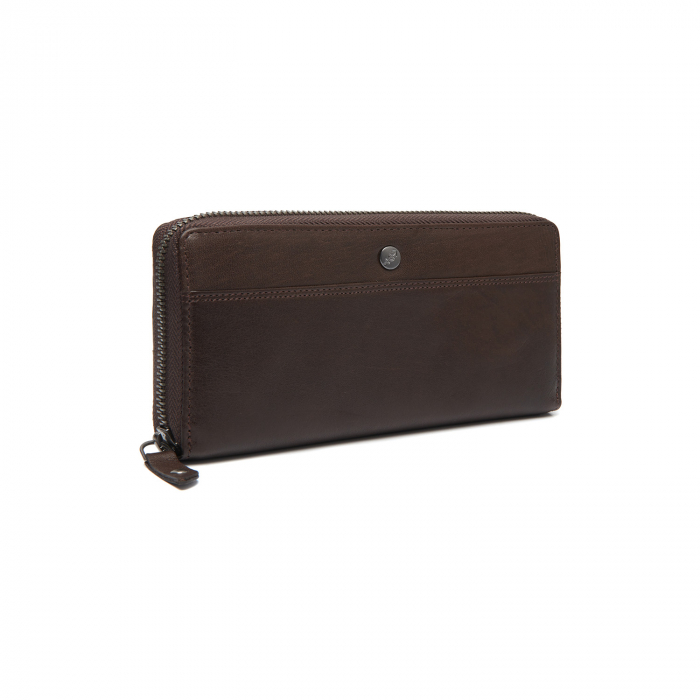 Portofel din piele naturala The Chesterfield Brand, cu protectie anti scanare RFID, Livorno, Maro inchis [1]