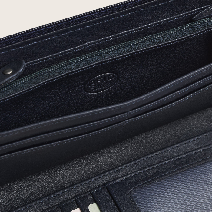Portofel din piele naturala The Chesterfield Brand, cu protectie anti scanare RFID, Mirelle - Bleumarin [9]