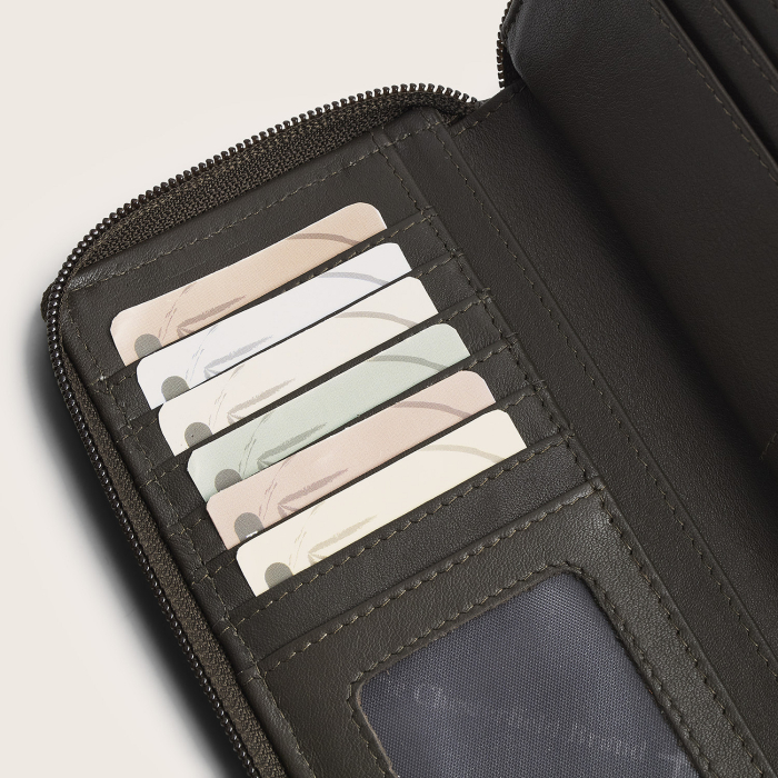 Portofel din piele naturala The Chesterfield Brand, cu protectie anti scanare RFID, Mirelle - Gri [3]