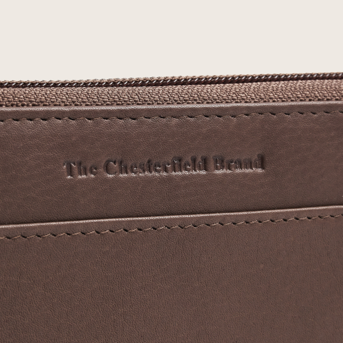 Portofel din piele naturala The Chesterfield Brand, cu protectie anti scanare RFID, Mirelle - Taupe inchis [10]