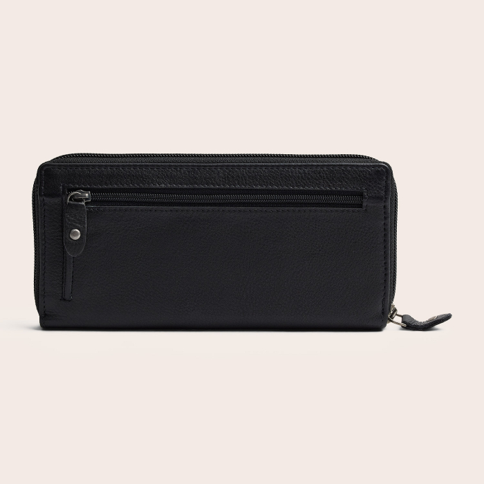 Portofel din piele naturala The Chesterfield Brand, cu protectie anti scanare RFID, Mirelle - Negru [11]