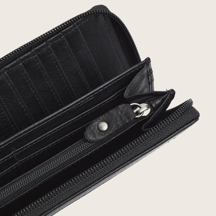 Portofel din piele naturala The Chesterfield Brand, cu protectie anti scanare RFID, Mirelle - Negru [6]