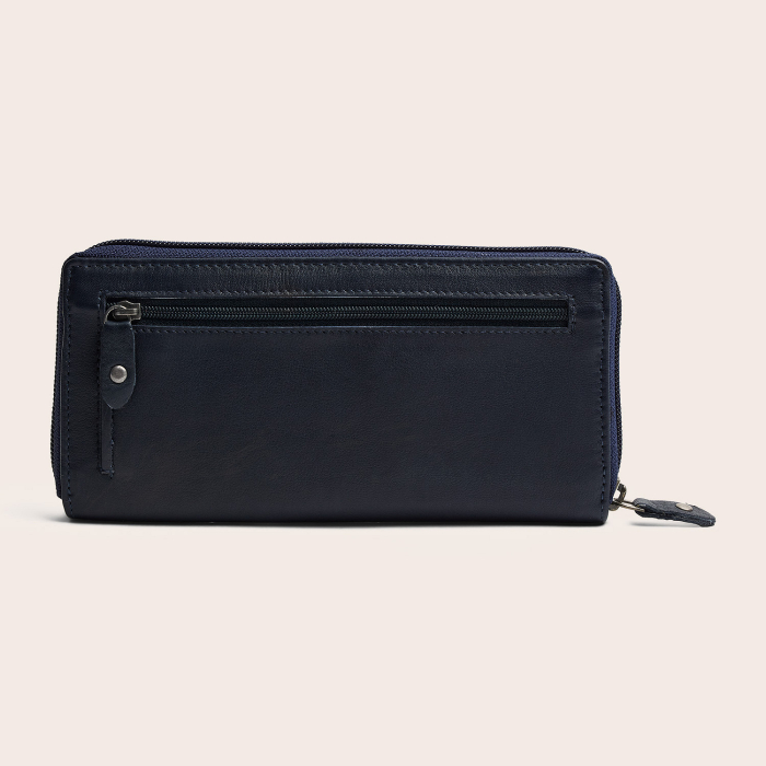 Portofel din piele naturala The Chesterfield Brand, cu protectie anti scanare RFID, Mirelle - Bleumarin [11]