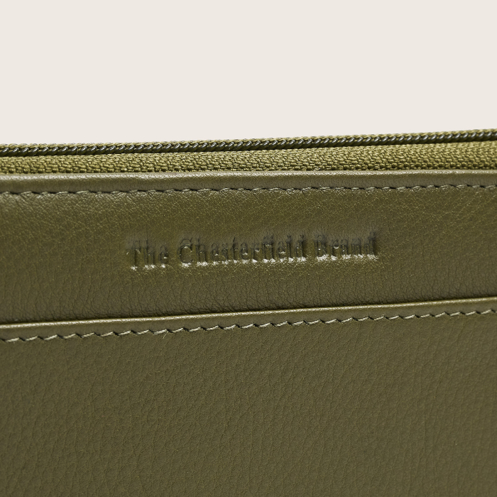 Portofel din piele naturala The Chesterfield Brand, cu protectie anti scanare RFID, Mirelle - Verde olive [9]