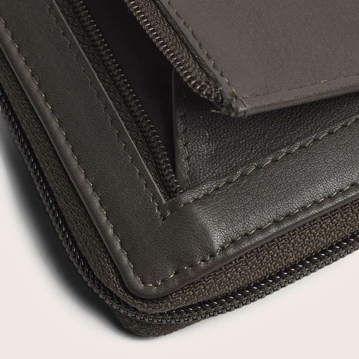 Portofel din piele naturala The Chesterfield Brand, cu protectie anti scanare RFID, Mirelle - Gri [8]