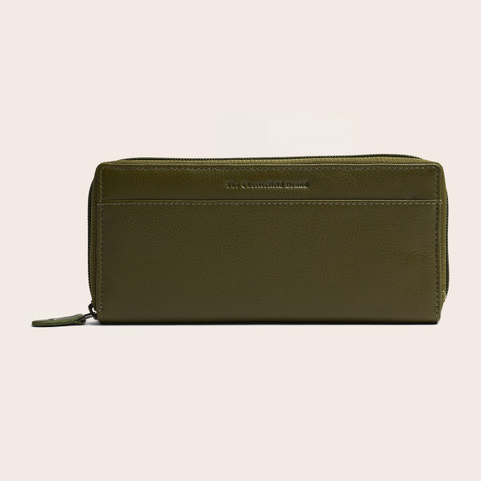 Portofel din piele naturala The Chesterfield Brand, cu protectie anti scanare RFID, Mirelle - Verde olive [2]