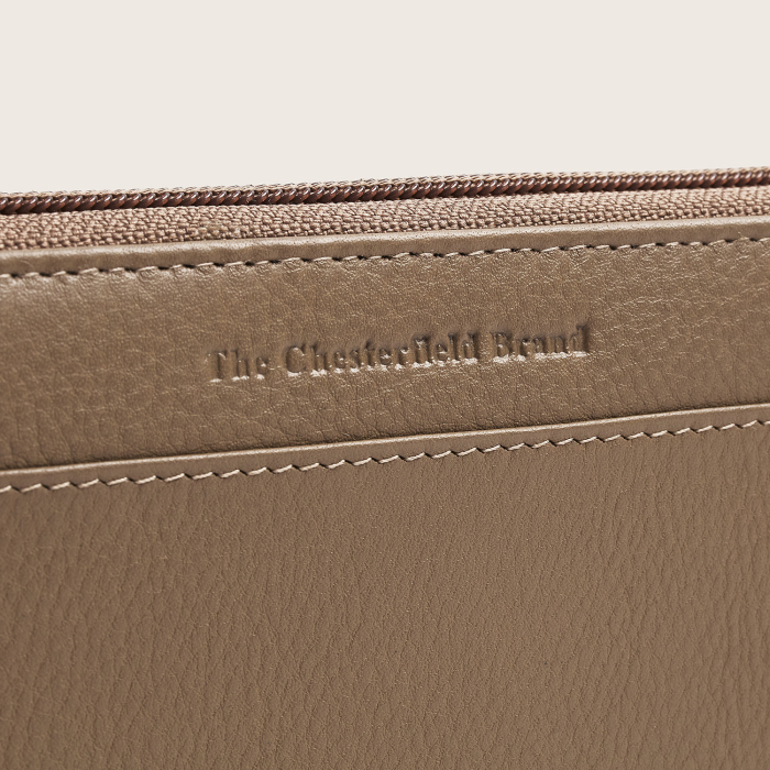 Portofel din piele naturala The Chesterfield Brand, cu protectie anti scanare RFID, Mirelle - Taupe deschis [10]