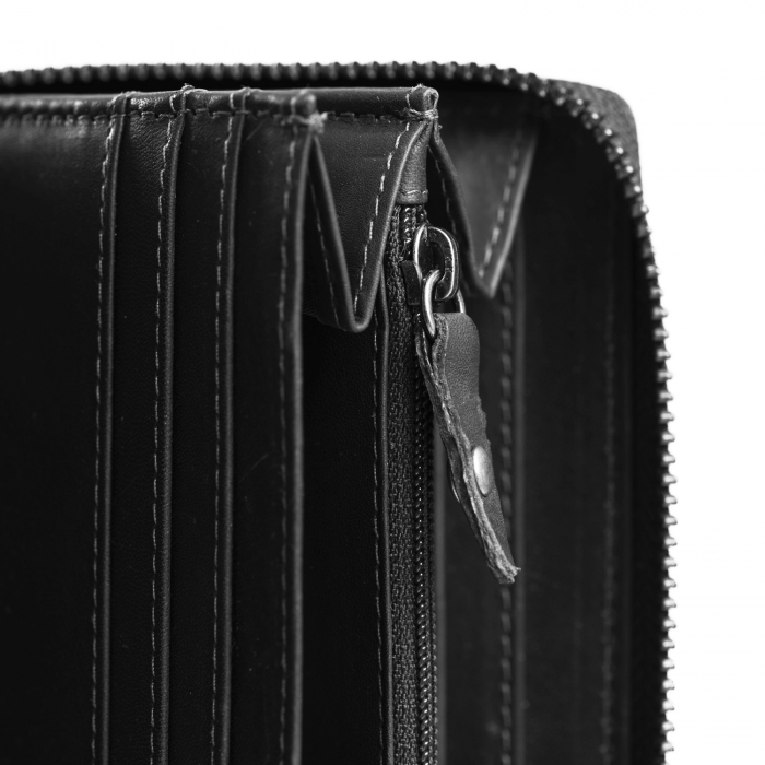 Portofel din piele naturala The Chesterfield Brand, cu protectie anti scanare RFID, Halle, Negru [4]