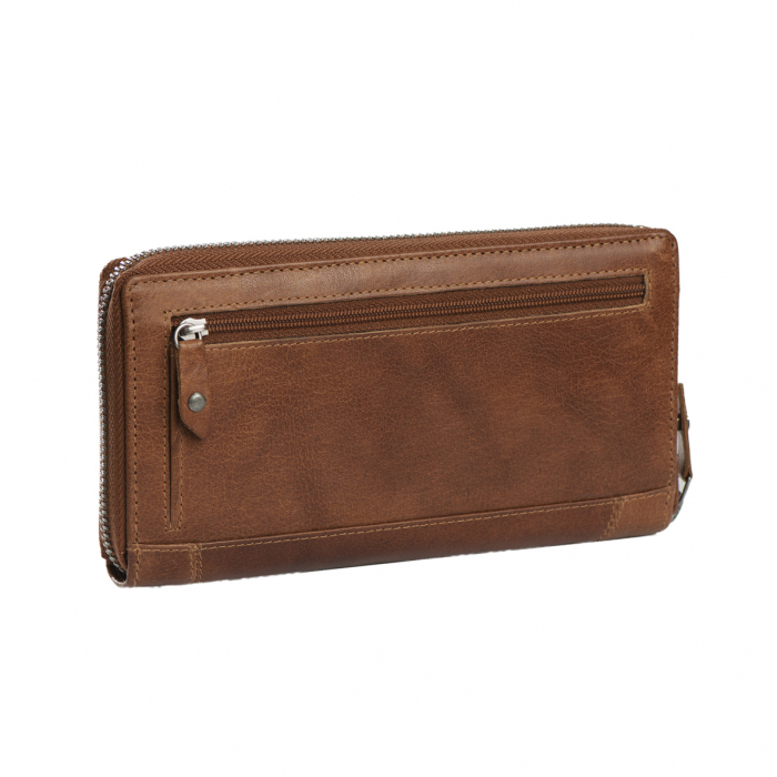Portofel din piele naturala The Chesterfield Brand, cu protectie anti scanare RFID, Havana, Maro coniac [3]
