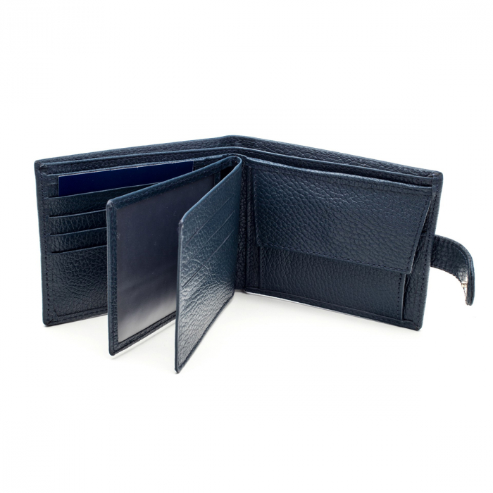 Portofel din piele pentru barbati, bleumarin S106 [4]