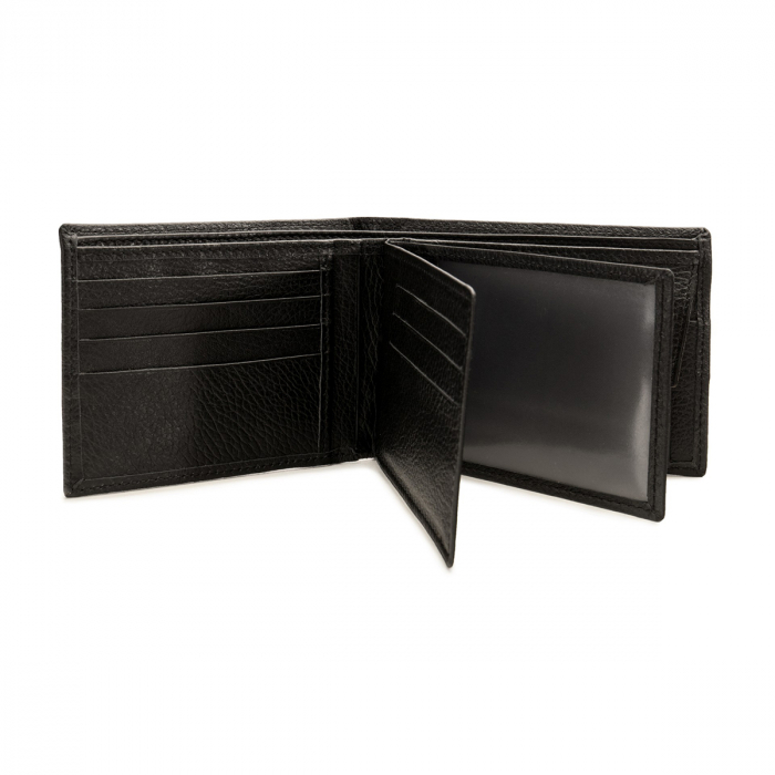 Portofel din piele pentru barbati, negru S106 [3]