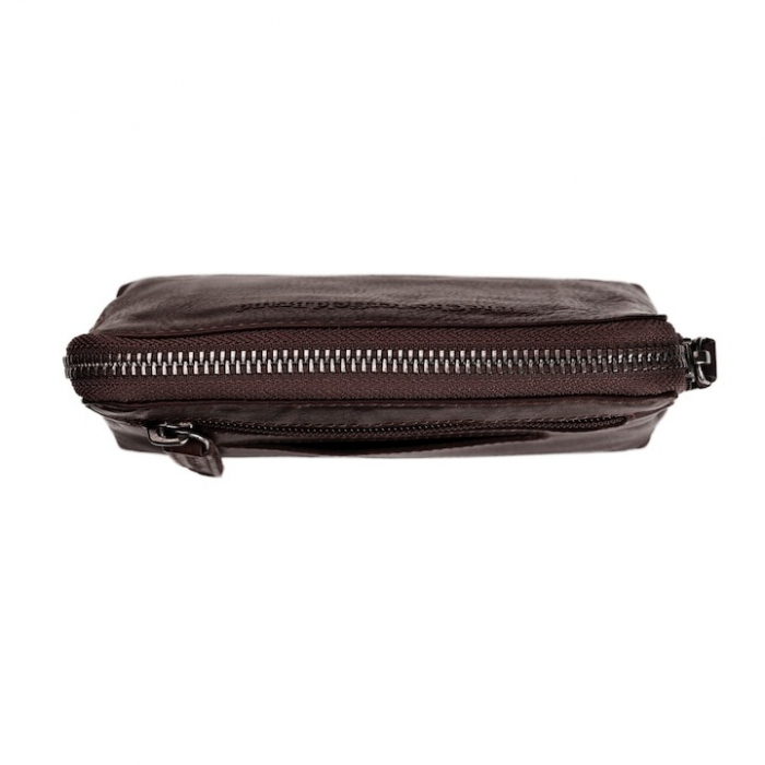 Portofel multifunctional, The Chesterfield Brand, cu protectie anti scanare RFID, din piele naturala, Jane, maro inchis [2]