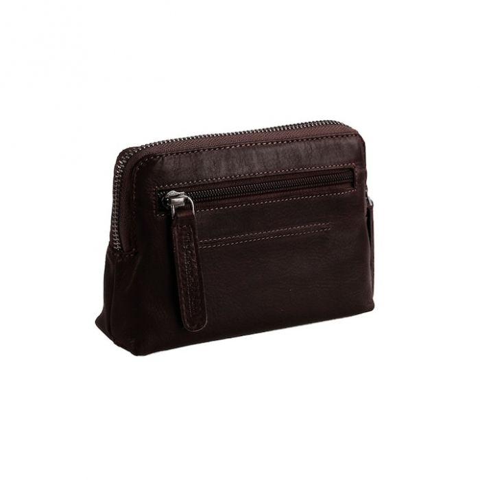 Portofel multifunctional, The Chesterfield Brand, cu protectie anti scanare RFID, din piele naturala, Jane, maro inchis [5]