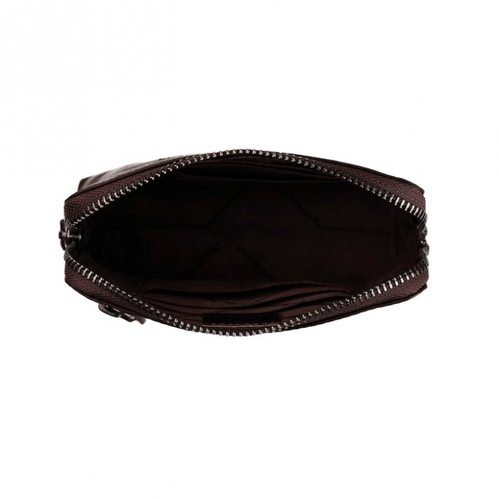 Portofel multifunctional, The Chesterfield Brand, cu protectie anti scanare RFID, din piele naturala, Jane, maro inchis [3]