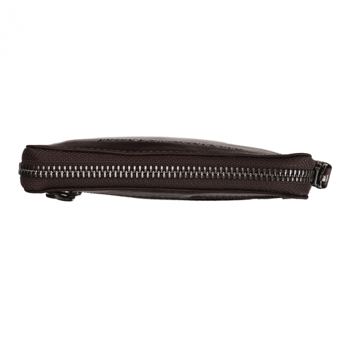 Portofel multifunctional The Chesterfield Brand, cu protectie anti scanare RFID, din piele naturala, Nina, Maro inchis [3]