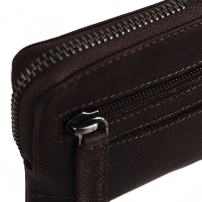 Portofel multifunctional The Chesterfield Brand, cu protectie anti scanare RFID, din piele naturala, Nina, Maro inchis [4]