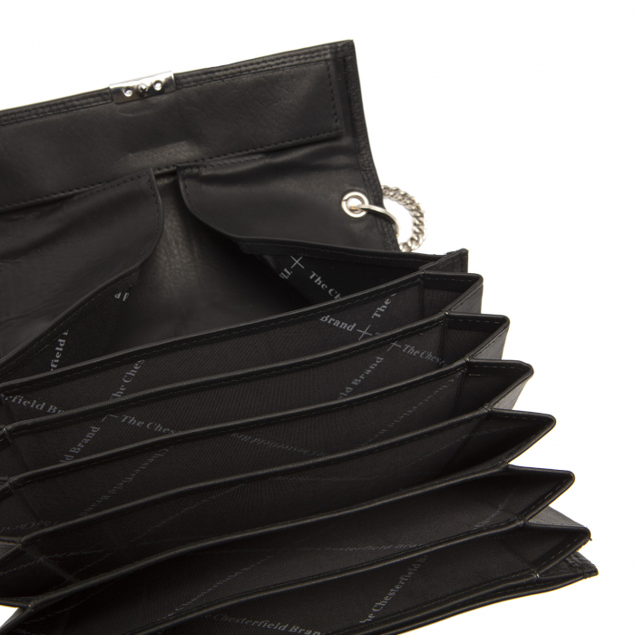 Portofel ospatar, piele naturala, The Chesterfield Brand, Elba, Negru [2]