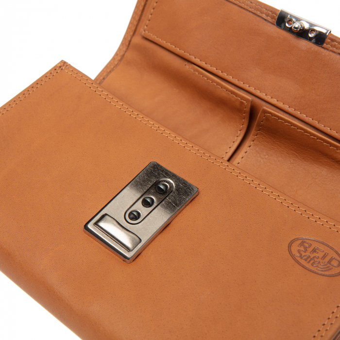 Portofel ospatar, piele naturala, The Chesterfield Brand, Elba, Maro coniac [6]