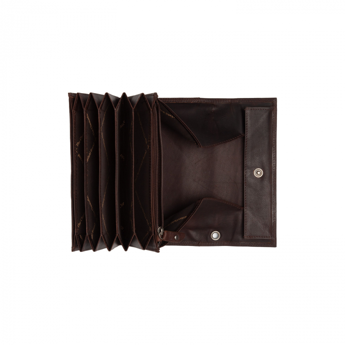Portofel ospatar, piele naturala, The Chesterfield Brand, Grenada, Maro inchis [4]