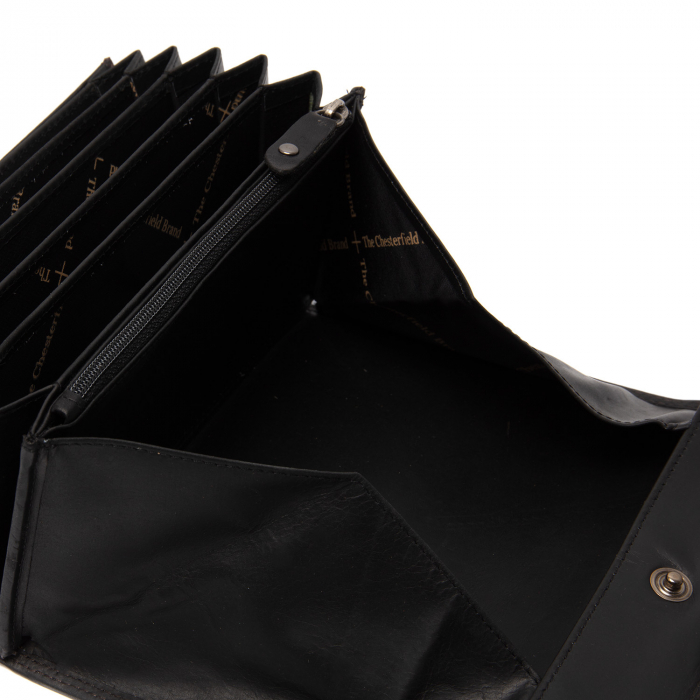 Portofel ospatar, piele naturala, The Chesterfield Brand, Grenada, Negru [2]