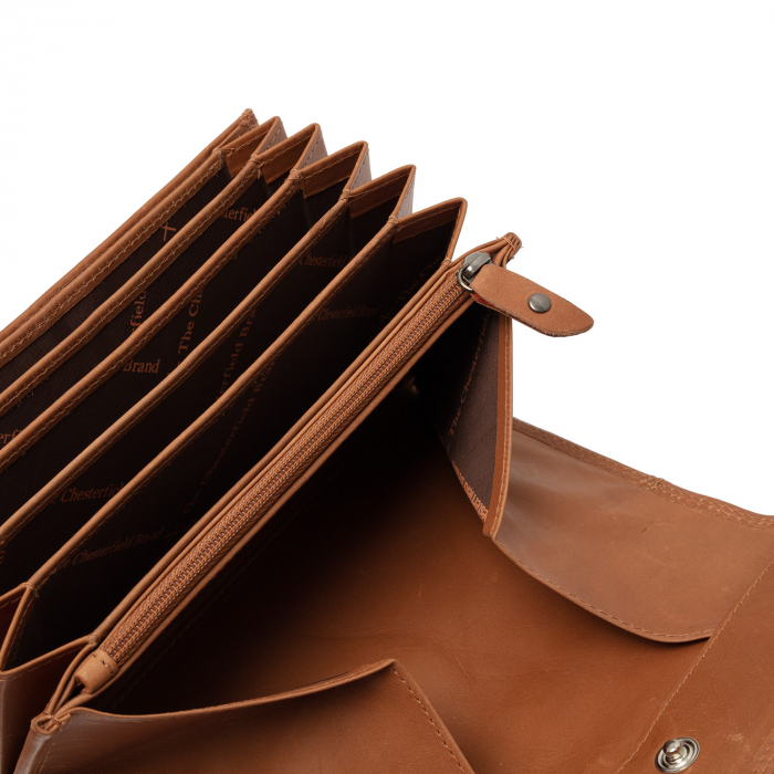 Portofel ospatar, piele naturala, The Chesterfield Brand, Grenada, Maro coniac [2]