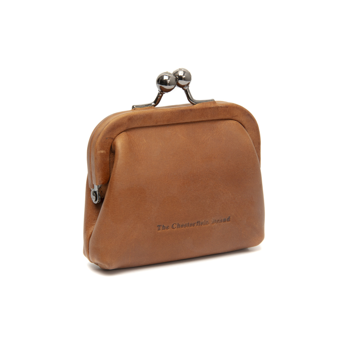 Portofel pentru monede,bani,carduri,chei, The Chesterfield Brand, din piele naturala, Calvia, Maro coniac [7]