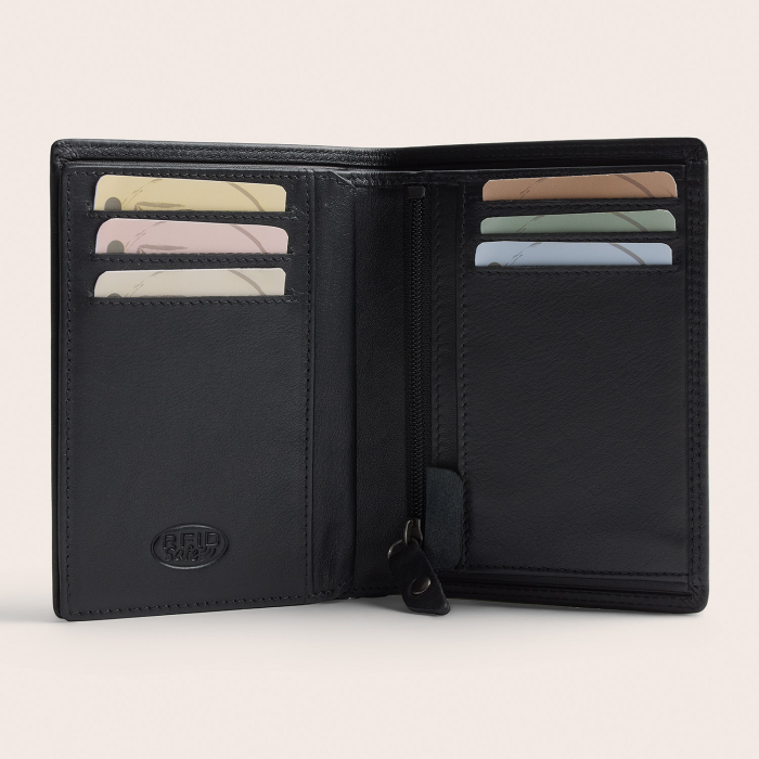 Portofel The Chesterfield Brand, cu protectie anti scanare RFID, din piele naturala, Frederick - Negru [5]