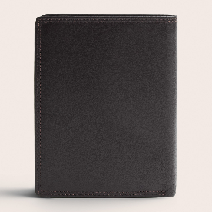 Portofel The Chesterfield Brand, cu protectie anti scanare RFID, din piele naturala, Frederick - Maro inchis [11]