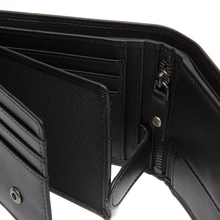 Portofel The Chesterfield Brand, cu protectie anti scanare RFID, din piele naturala, Hendrick, Negru [4]