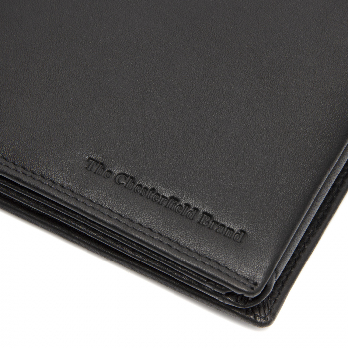 Portofel The Chesterfield Brand, cu protectie anti scanare RFID, din piele naturala, Hendrick, Negru [2]