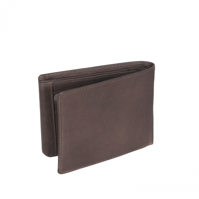 Portofel The Chesterfield Brand, cu protectie anti scanare RFID, din piele naturala, Marion, Maro inchis [5]