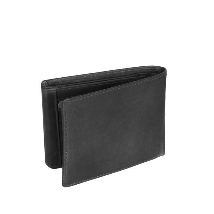 Portofel The Chesterfield Brand, cu protectie anti scanare RFID, din piele naturala, Marion, Negru [5]