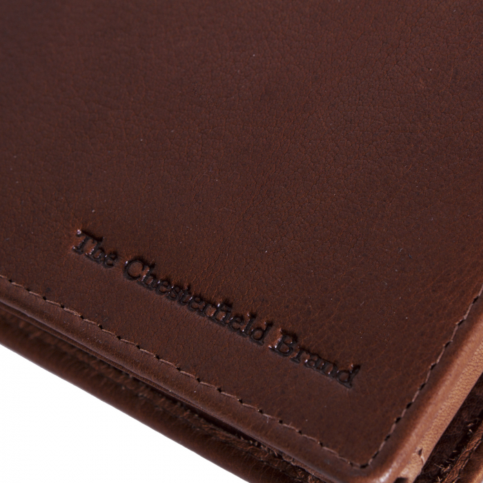 Portofel The Chesterfield Brand, cu protectie anti scanare RFID, din piele naturala, Marion, Maro coniac [4]