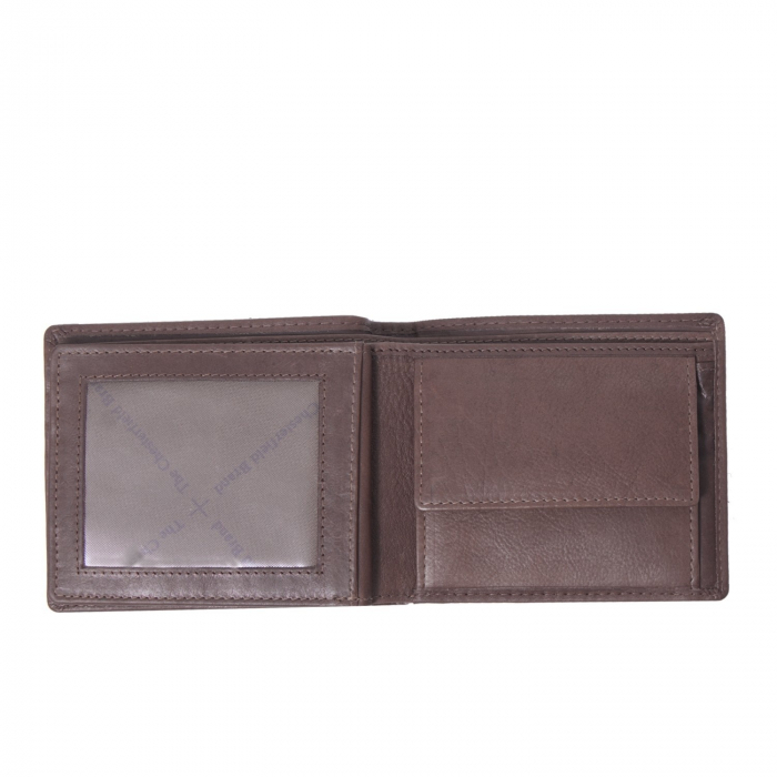 Portofel The Chesterfield Brand, cu protectie anti scanare RFID, din piele naturala, Ralph, Maro inchis [2]