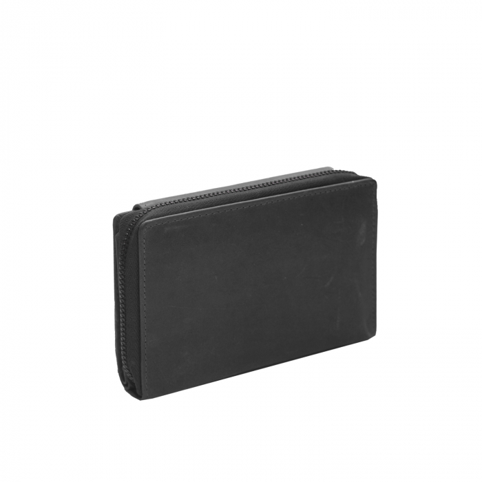 Portofel The Chesterfield Brand, cu protectie anti scanare RFID, din piele naturala moale, Ascot, Negru [6]