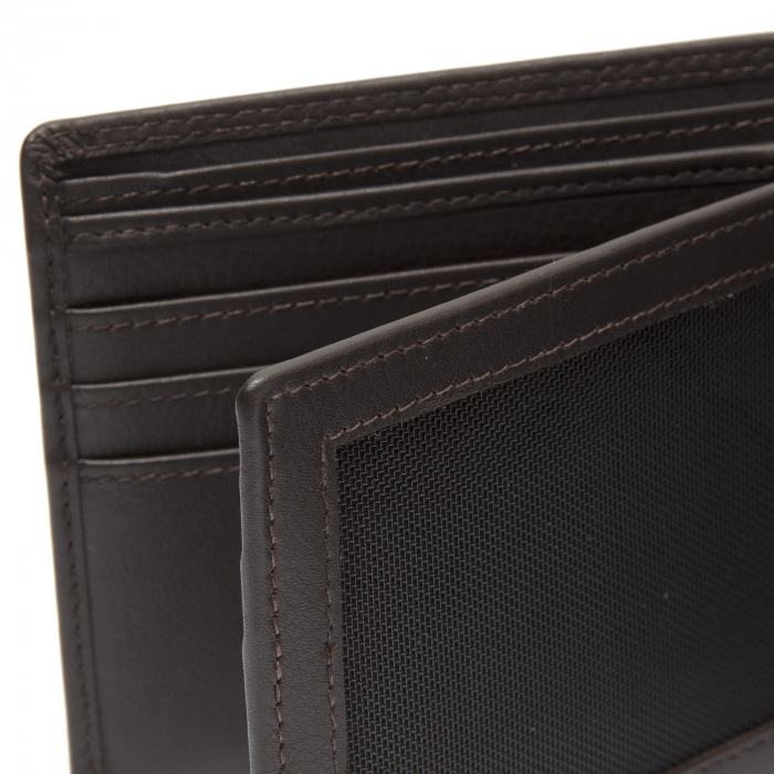 Portofel de barbati, The Chesterfield Brand, cu protectie anti scanare RFID, din piele naturala, Stephens, Maro inchis [3]