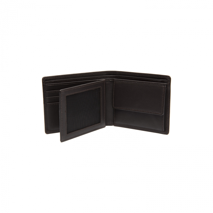 Portofel de barbati, The Chesterfield Brand, cu protectie anti scanare RFID, din piele naturala, Stephens, Maro inchis [5]