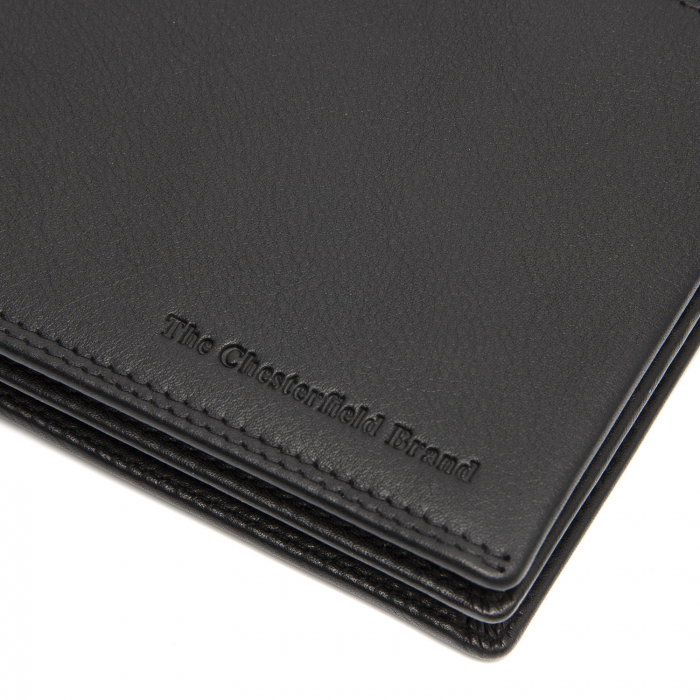 Portofel de barbati, The Chesterfield Brand, cu protectie anti scanare RFID, din piele naturala, Stephens, Negru [4]