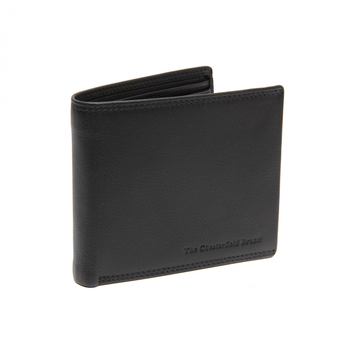 Portofel de barbati, The Chesterfield Brand, cu protectie anti scanare RFID, din piele naturala, Stephens, Negru [3]