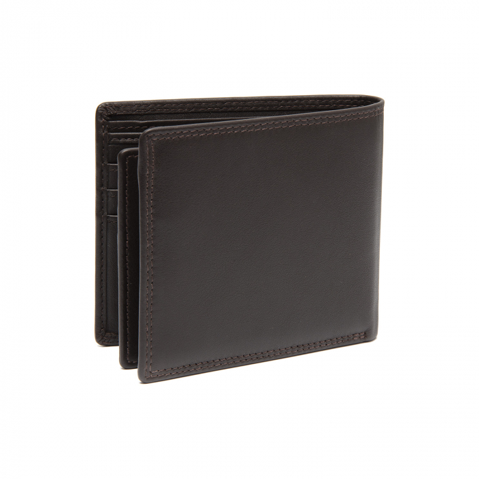 Portofel de barbati, The Chesterfield Brand, cu protectie anti scanare RFID, din piele naturala, Stephens, Maro inchis [6]