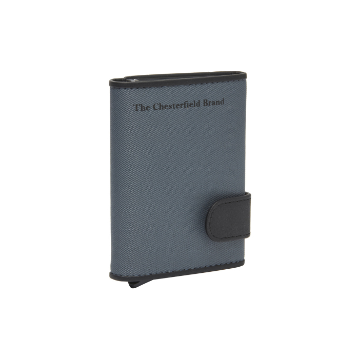 Portofel unisex cu suport pentru carduri, din piele naturala, The Chesterfield Brand, Delsbo, cu protectie anti scanare RFID, Gri [2]