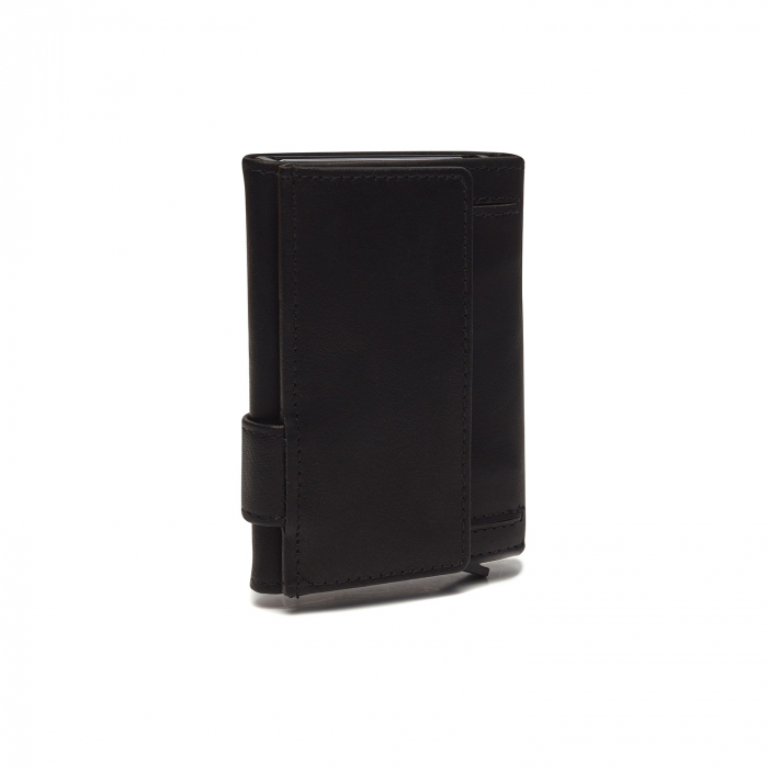 Portofel unisex cu suport pentru carduri, din piele naturala, The Chesterfield Brand, Mannheim, cu protectie anti scanare RFID, Negru [5]